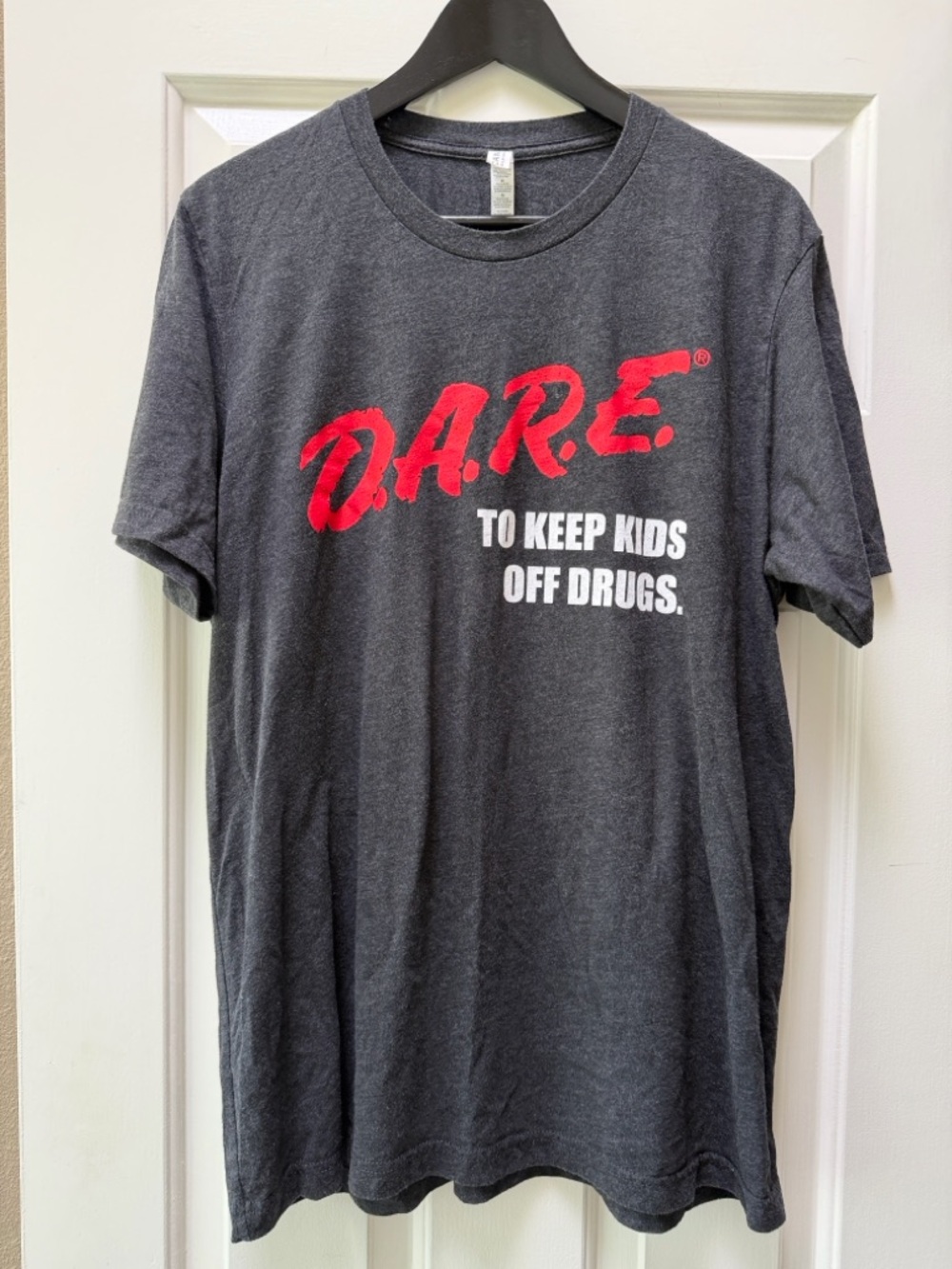 $5 T-Shirt Sale! Men's D.A.R.E. Graphic Tee - Charcoal, Canvas Brand